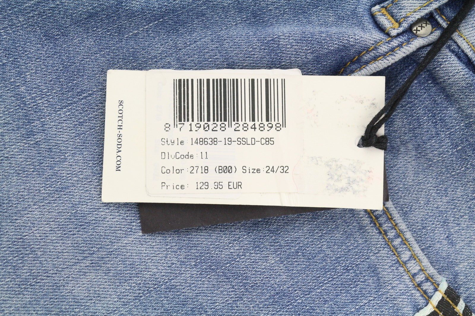 SCOTCH & SODA Women's Jeans W24/L32 Blue Petite Slim Boyfriend Faded