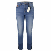 SCOTCH & SODA High Five Women's Jeans W24/L32 Blue High Rise Cropped Boyfriend