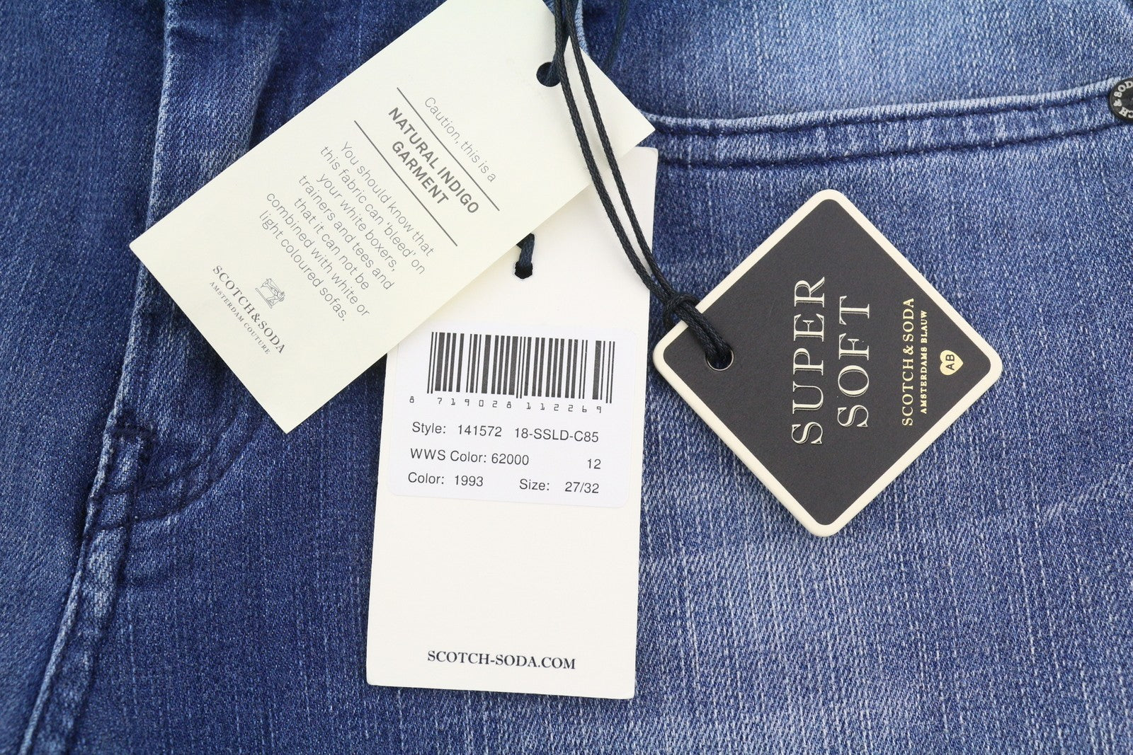 SCOTCH & SODA La Bohemienne Women's Jeans W27/L32 Faded Mid Rise Skinny