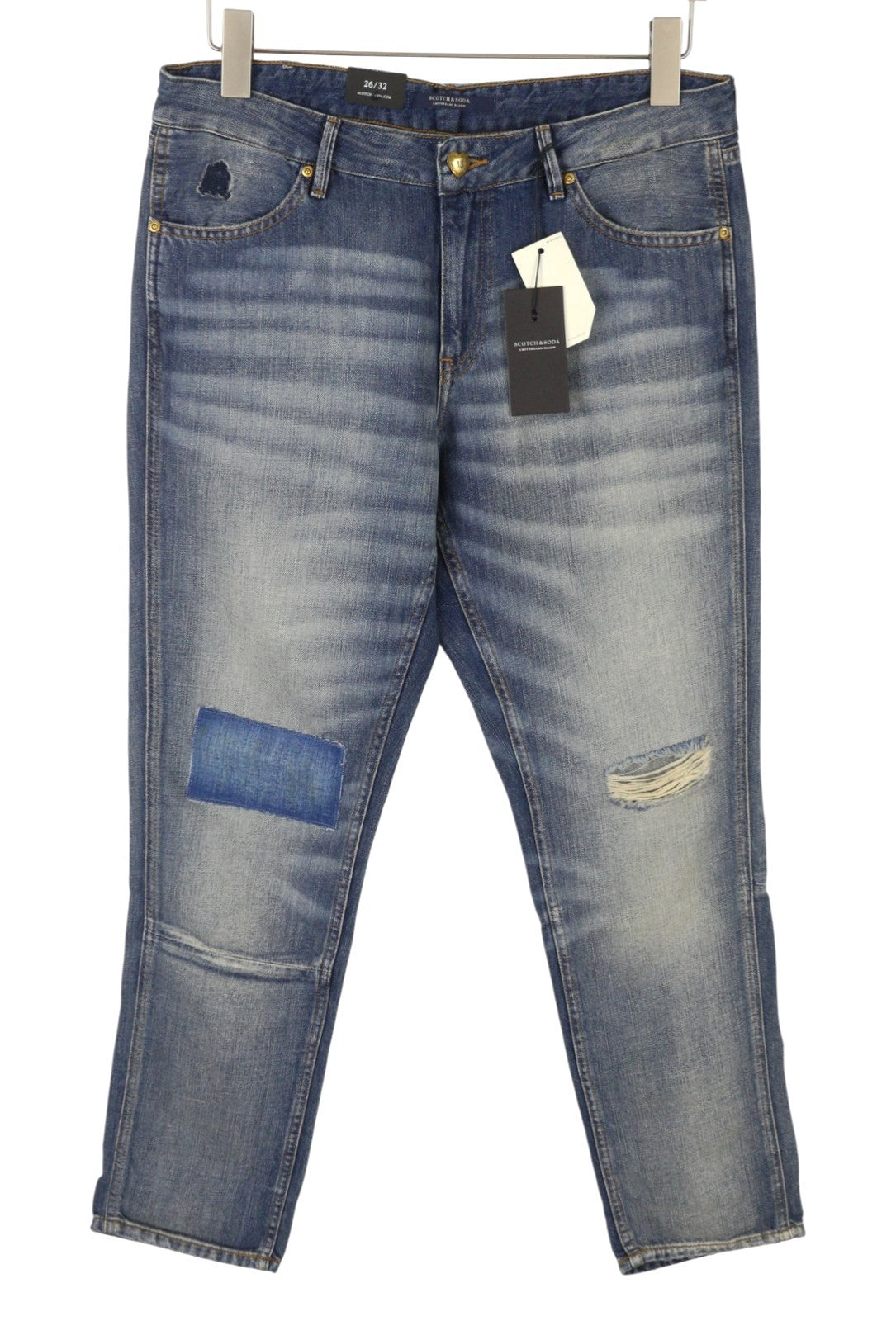 SCOTCH & SODA Bandit Women's Jeans W26/L32 Blue Faded Slim Tapered Crop