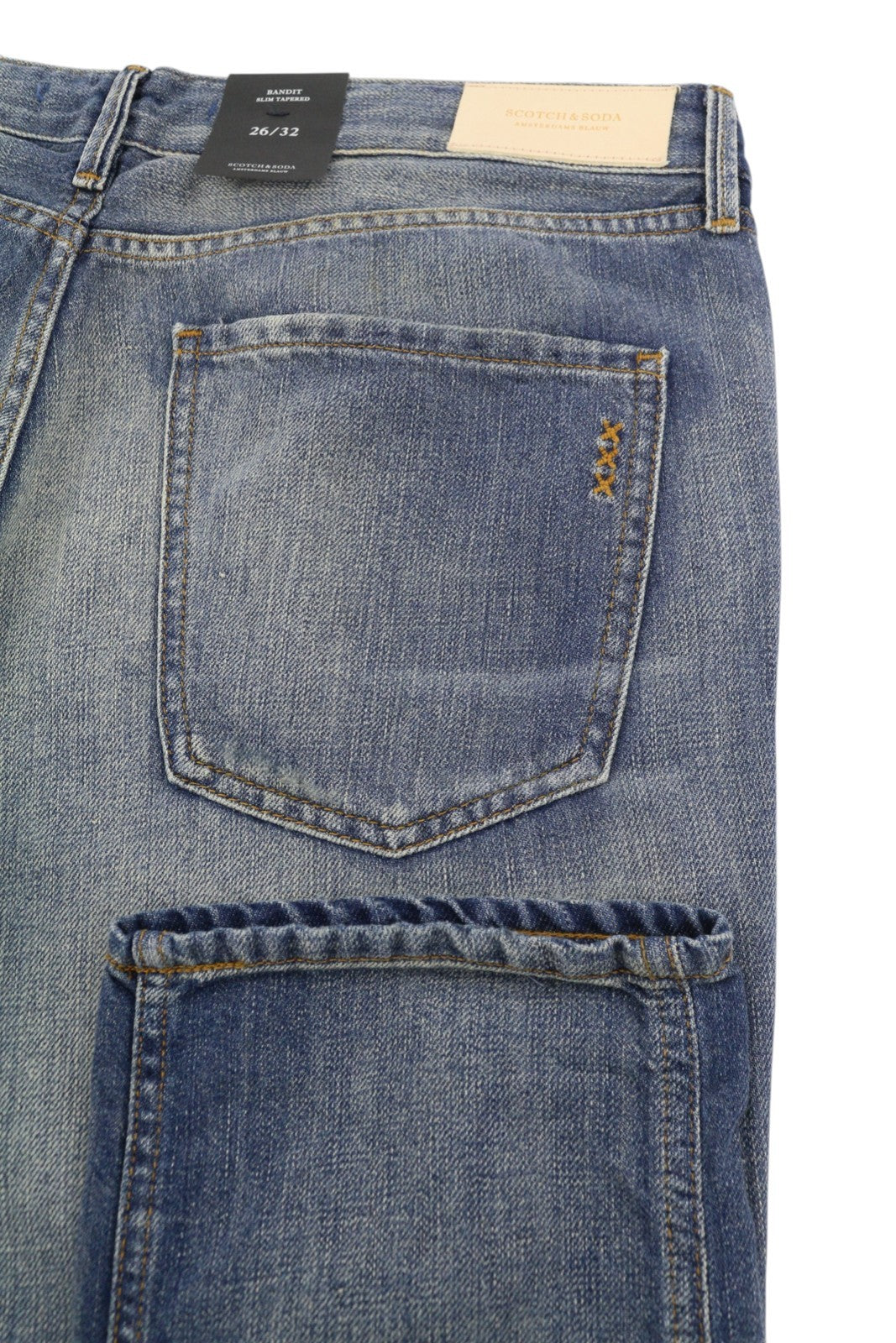 SCOTCH & SODA Bandit Women's Jeans W26/L32 Blue Faded Slim Tapered Crop