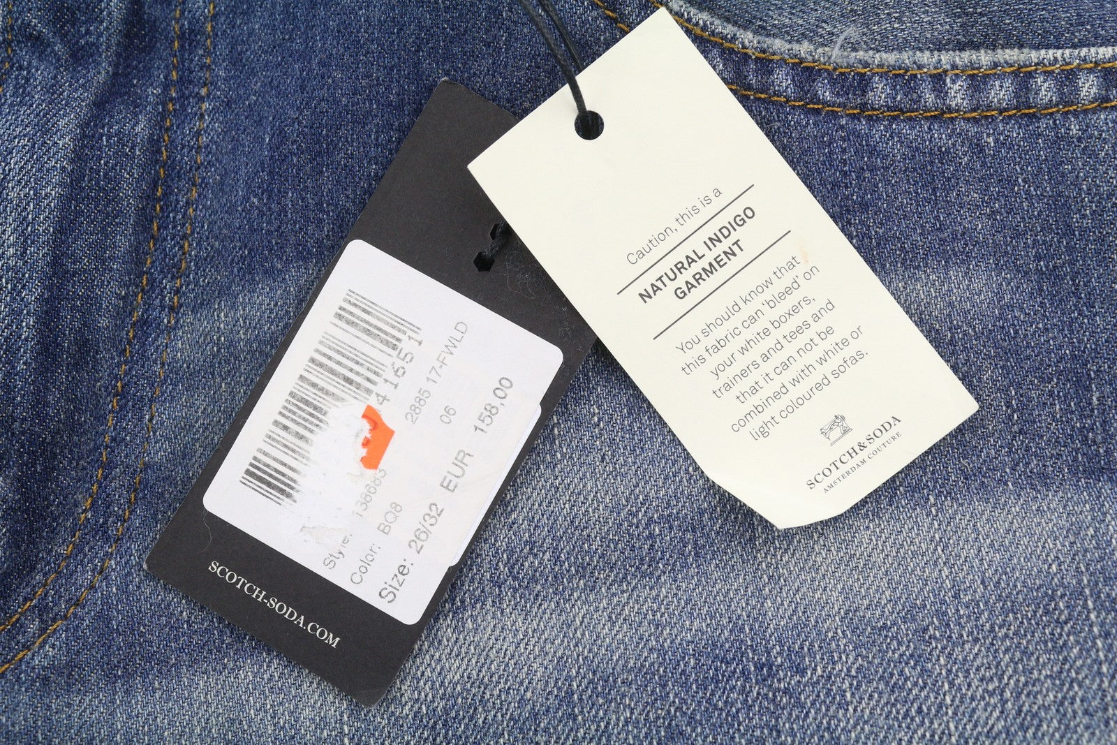 SCOTCH & SODA Bandit Women's Jeans W26/L32 Blue Faded Slim Tapered Crop