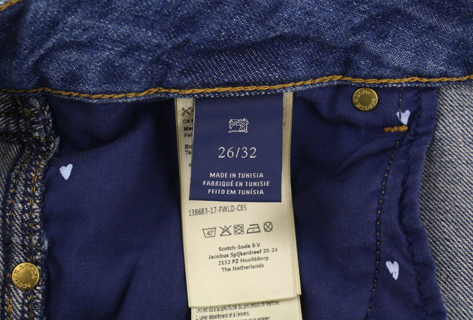 SCOTCH & SODA Bandit Women's Jeans W26/L32 Blue Faded Slim Tapered Crop