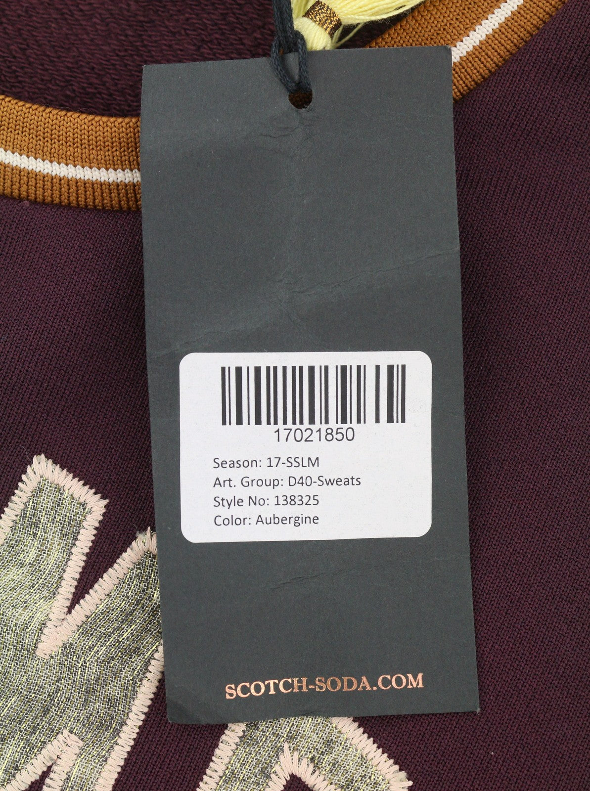 SCOTCH & SODA Women's Sweatshirt M Dark Purple Crew Neck Pull On