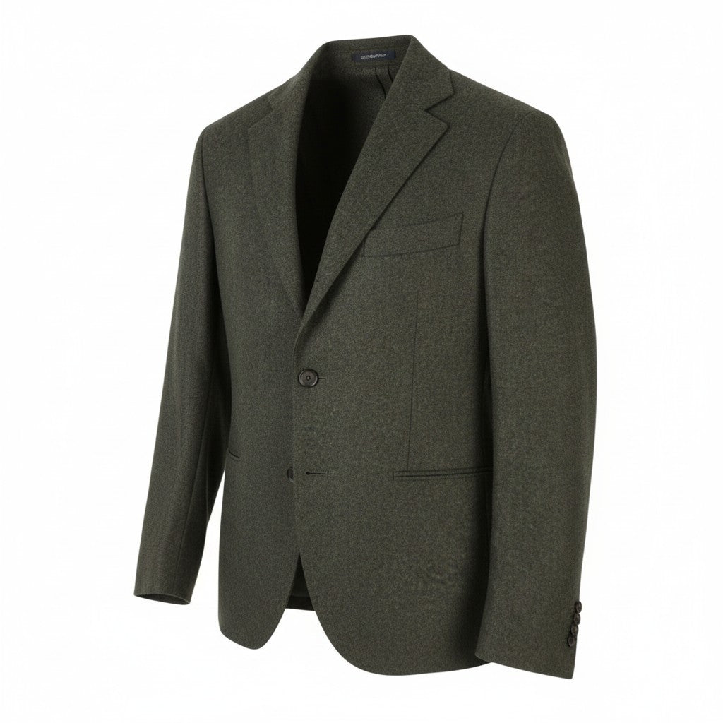 SUITSUPPLY La Spalla Men's Blazer UK40S Dark Grey Melange Flannel 2 Roll 3