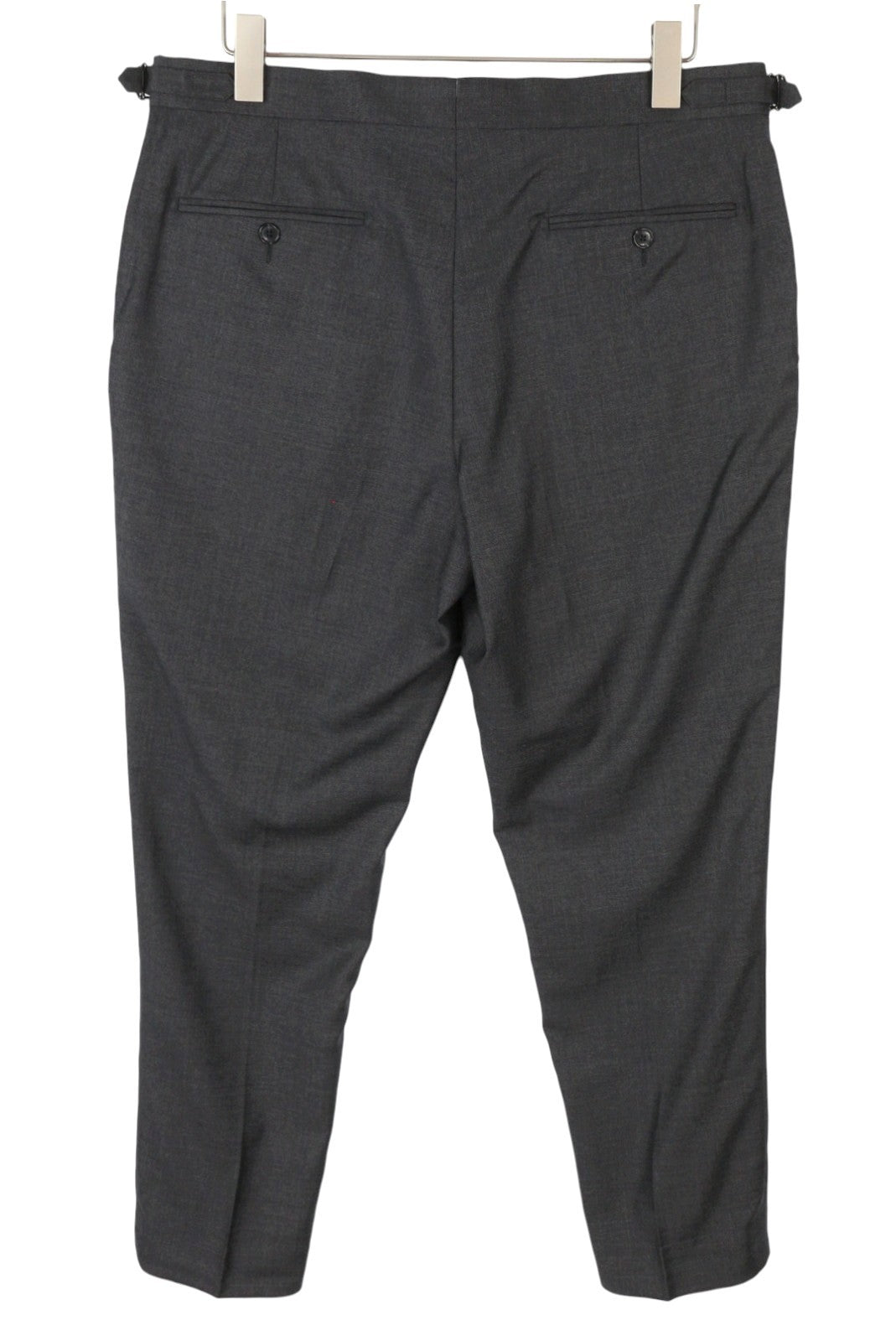 SUITSUPPLY Brescia Men's Trousers UK36R Grey Wool Tapered Formal Melange