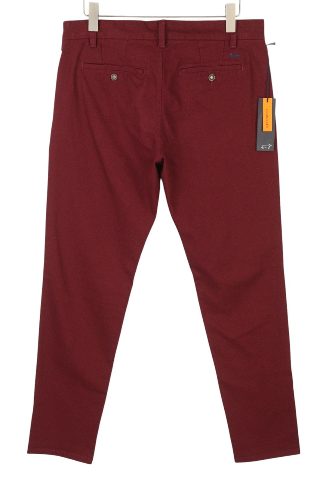 HARMONT & BLAINE Men's Trousers 50 W36 Burgundy Narrow Chino Zip Fly