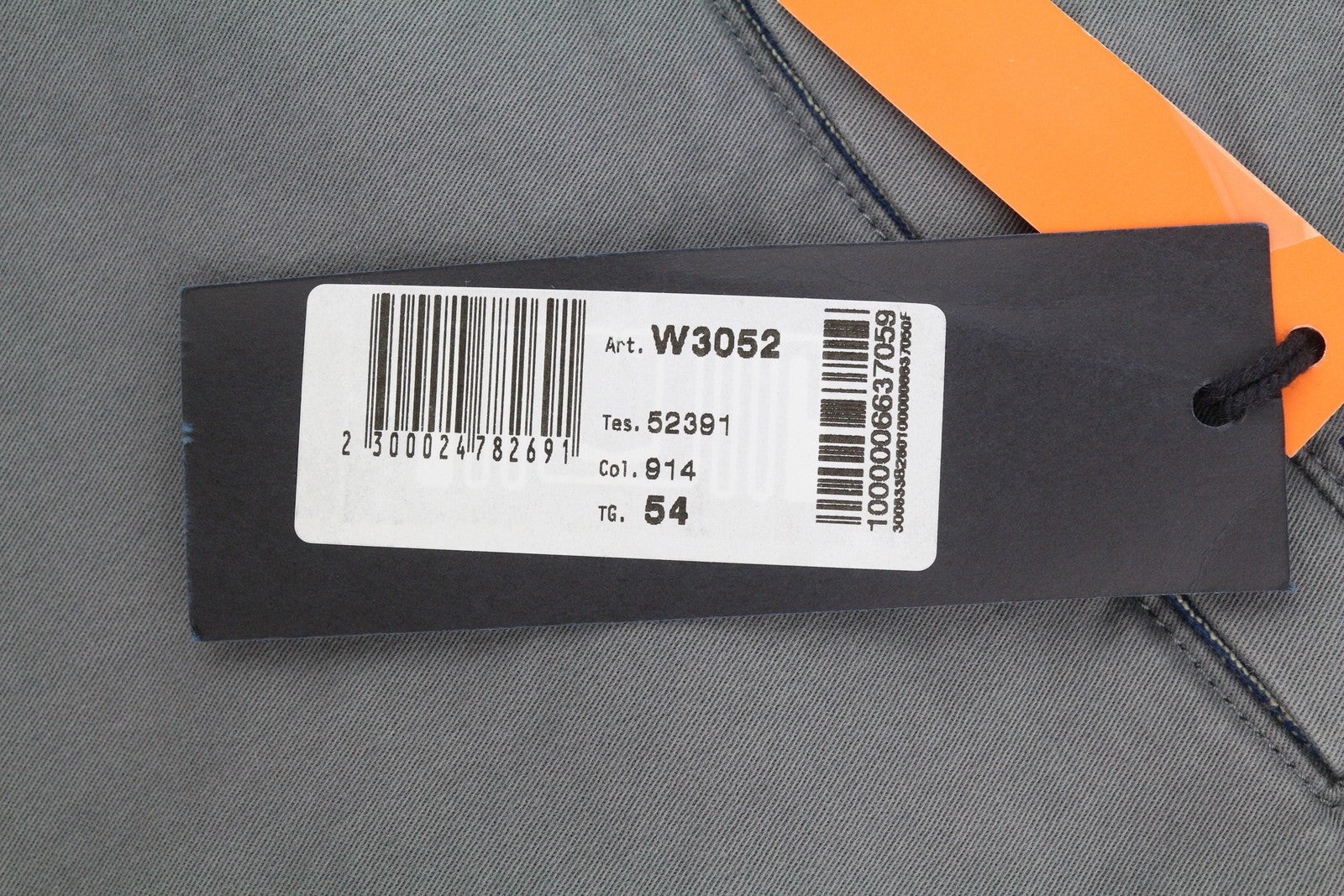 HARMONT & BLAINE Men's Trousers 54 W37 Grey Turn-Up Regular Chino