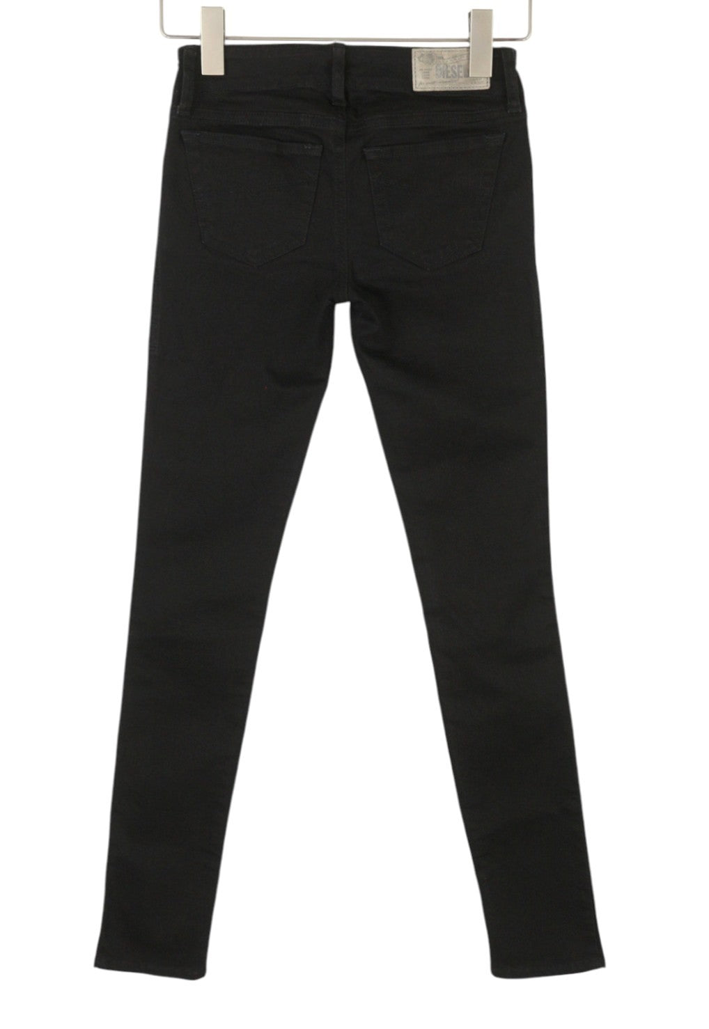 DIESEL Grupee 0R84A Women's Jeans W23/L32 Black Super Slim Skinny Low Waist