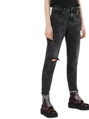 DIESEL Neekhol 069AB Women's Jeans W23/L32 Distress Straight Stretch Regular