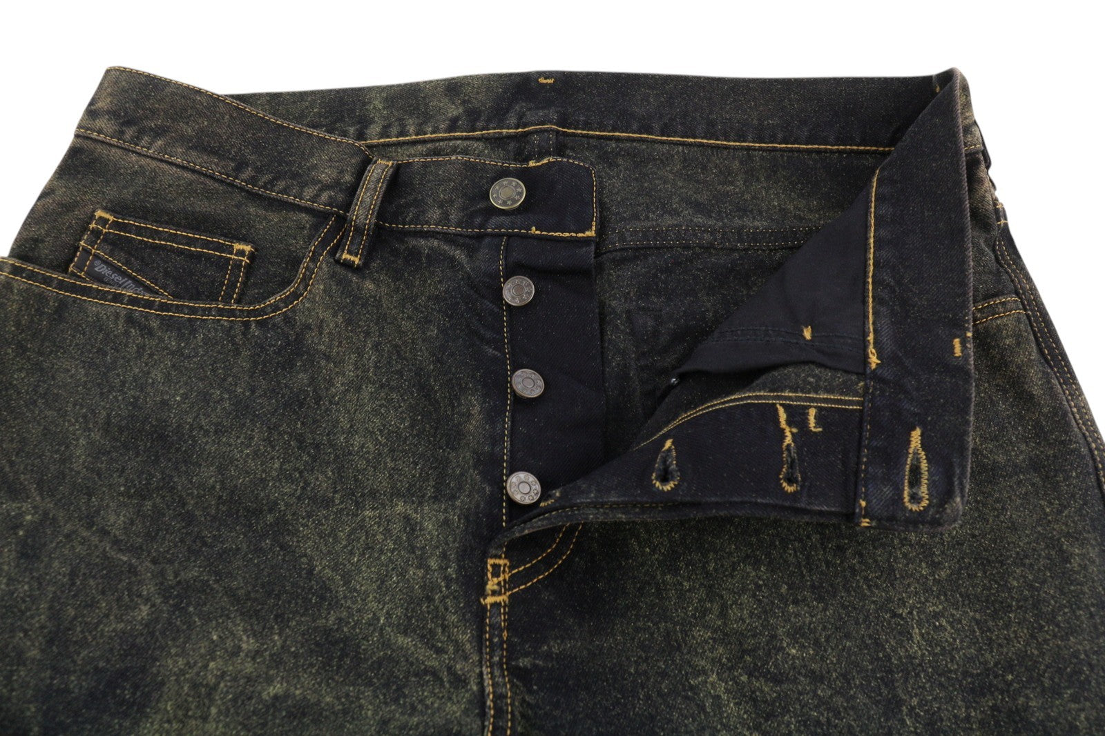 DIESEL Jifer 084WE Men's Jeans W32/L32 Black Aged Faded Tapered Ankle