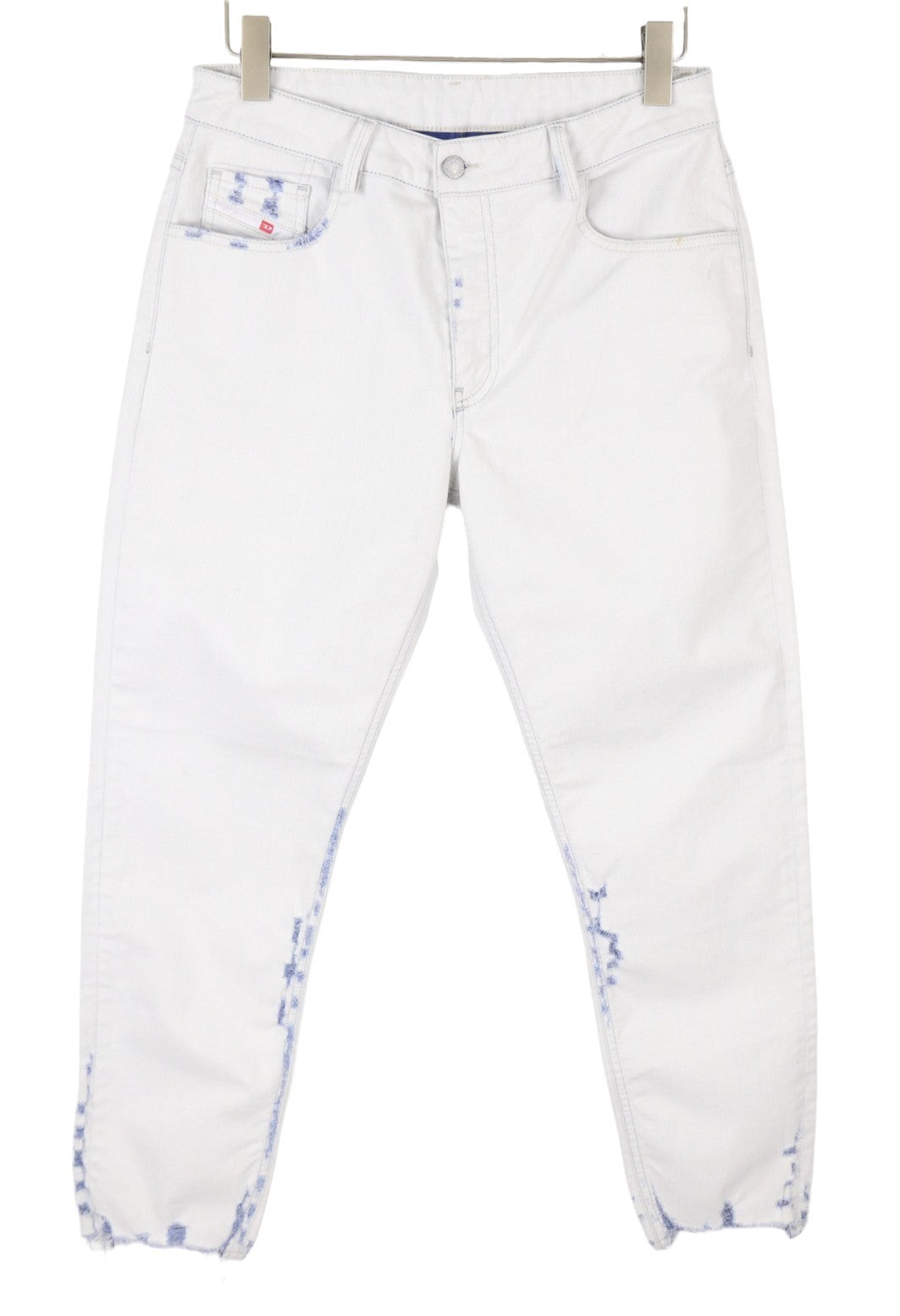 DIESEL Neekhol 003W7 Women's Jeans W30/L32 White Distress Straight Denim