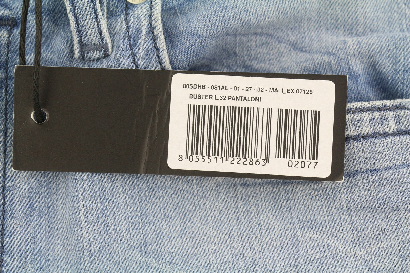 DIESEL Buster 081AL Men's Jeans W27/L32 Blue Faded Slim Tapered Stretch