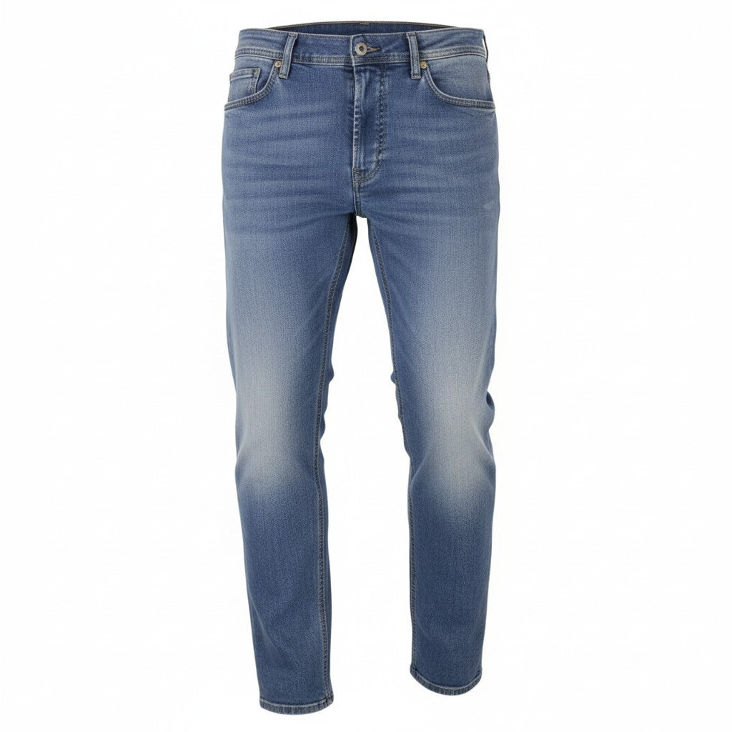 DIESEL Tepphar 0842H Men's Jeans W33/L32 Blue Slim Carrot Faded Stretch