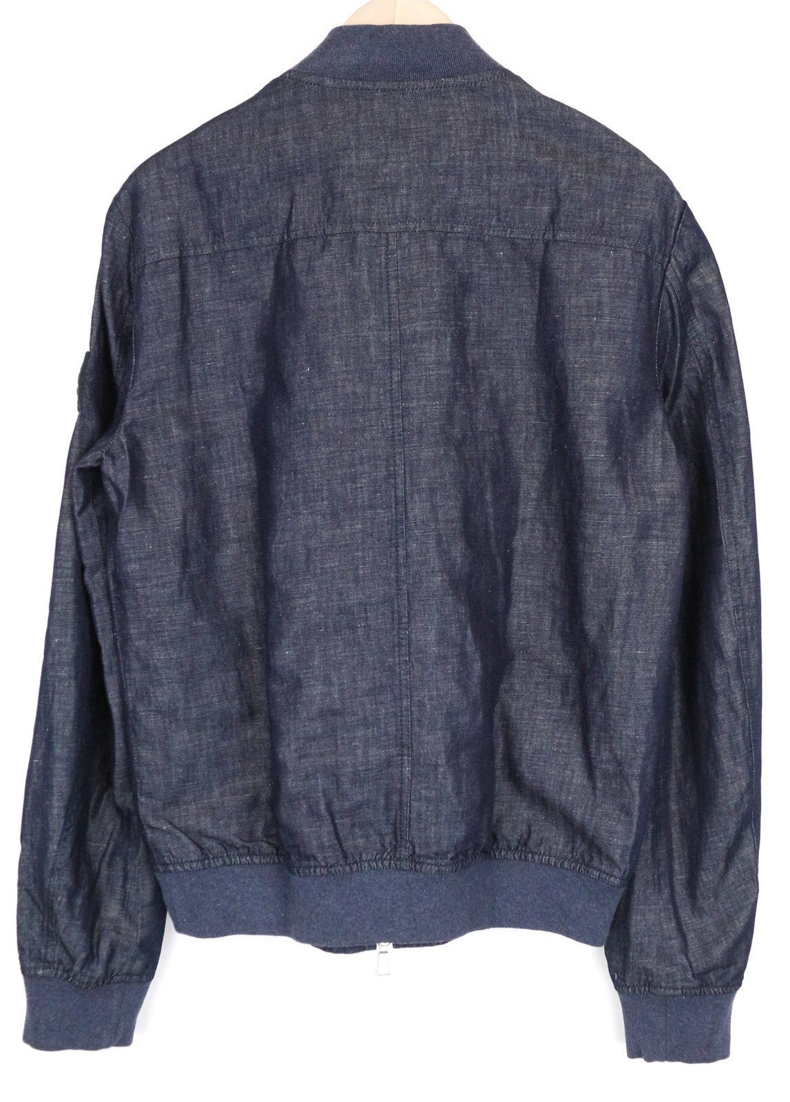 RICHMOND vyriška striukė 48 mėlyna medvilninė lininė bomber striukė lengva laisvalaikio stiliaus 