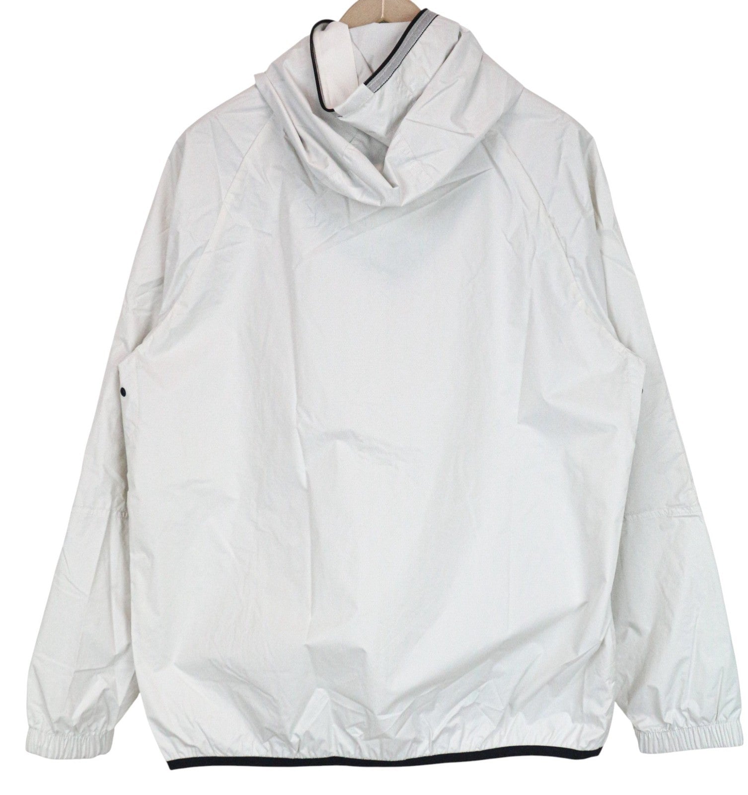 REPLAY vyriška striukė L dydžio, šviesiai pilka, su gobtuvu, užtrauktuku, šviesą atspindinčia, lengva, be pamušalo 