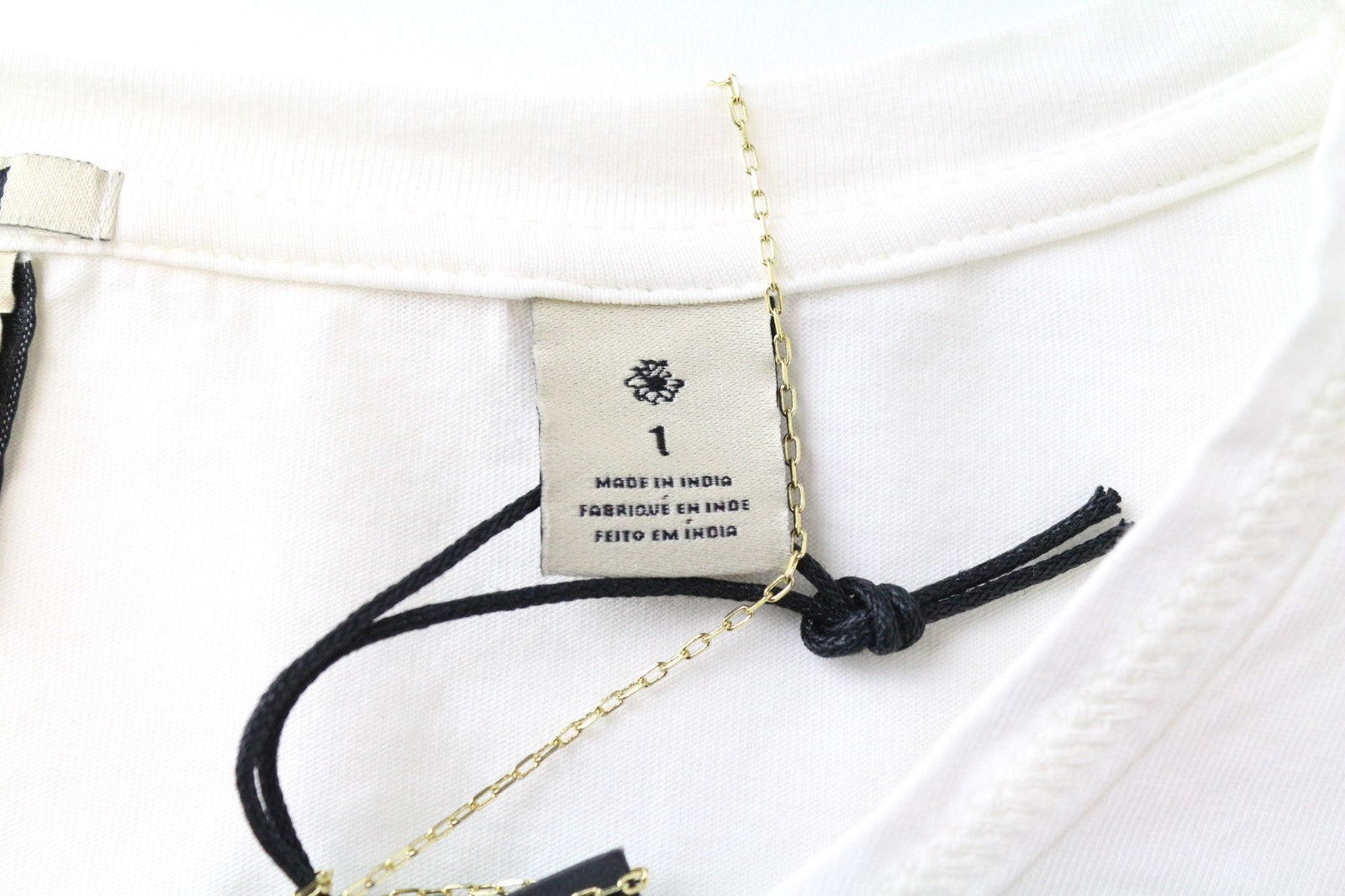 MAISON SCOTCH moteriški marškinėliai S dydžio, balkšvi, megztinis su trumpomis rankovėmis, medvilninis logotipas 