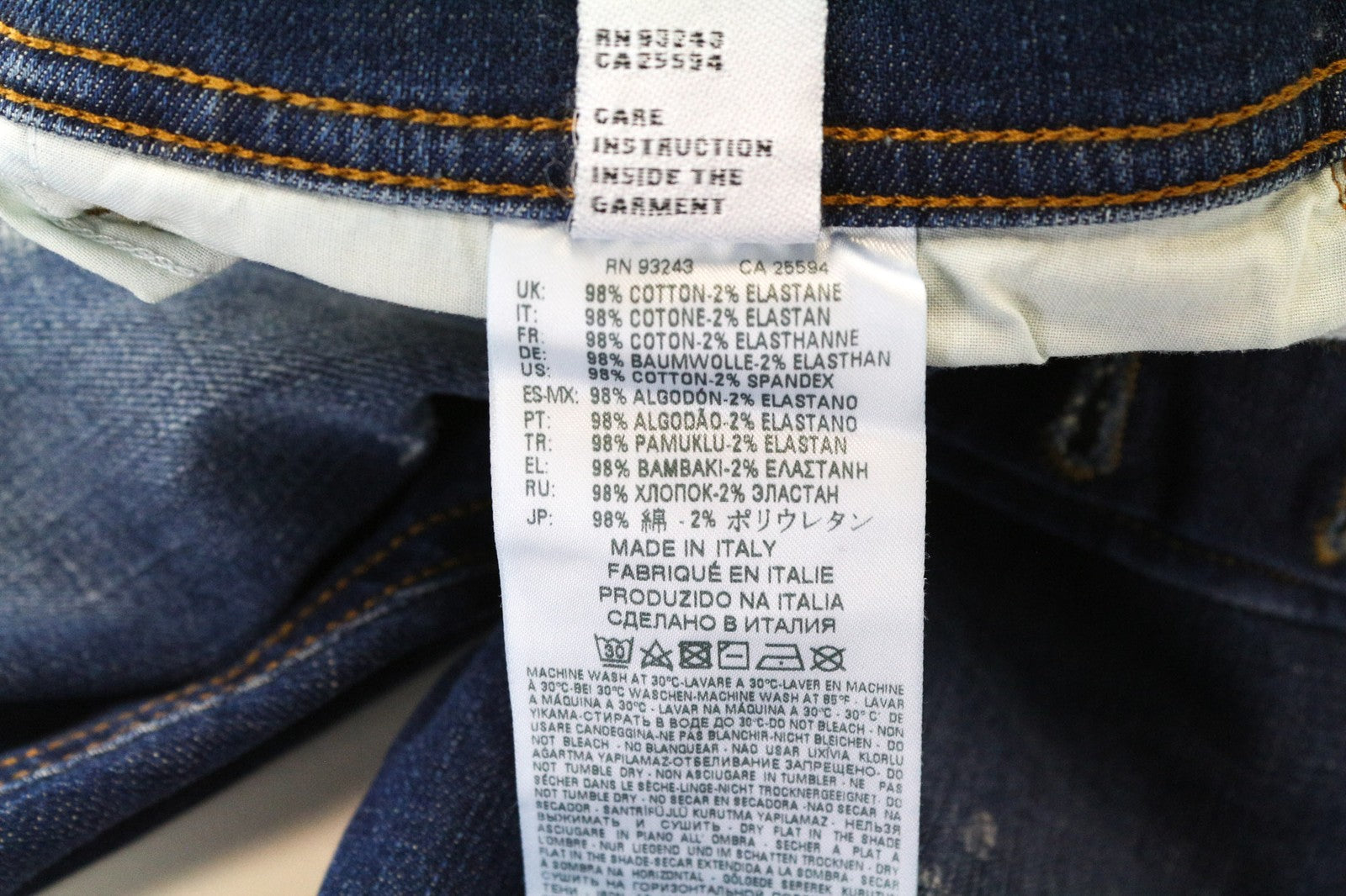 DIESEL Tepphar 084TX vyriški džinsai W28/L32 mėlyni, morkų spalvos, ploni, tamprūs, plėšyti medvilniniai džinsai 