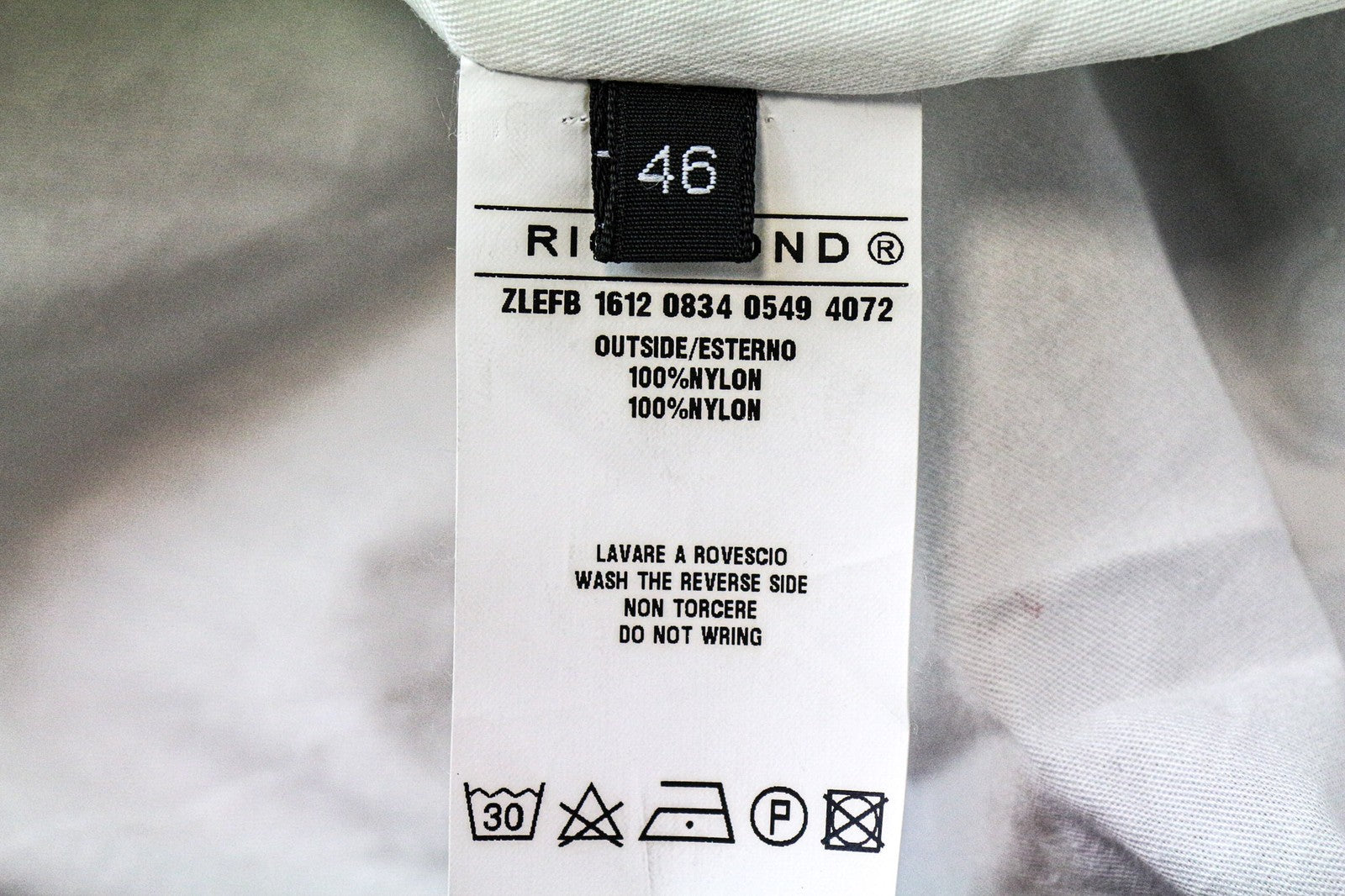 RICHMOND vyriška IT46 tamsiai mėlyna beisbolo stiliaus striukė su briaunomis ir pamušalu, dizainerio aukštu kaklu 