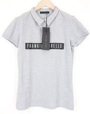 FRANKIE MORELLO Alterf Men's Polo T-Shirt M Grey Cotton Stretch  Short Sleeve