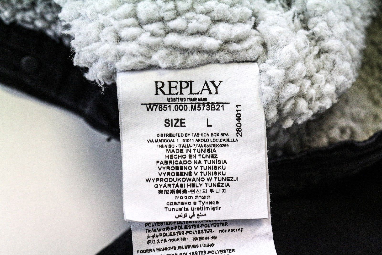 REPLAY moteriška striukė L, juoda, su apykakle, skalbta, tampri medvilnė, džinsinis pamušalas, laisvalaikio stiliaus 