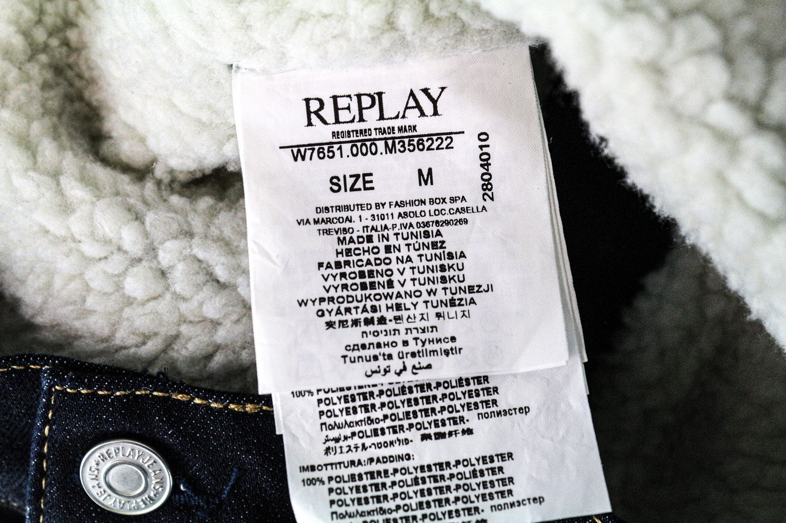 REPLAY moteriškas džinsinis švarkas M mėlynas, trumpas, tamprus, su pamušalu ir apykakle bei sagomis 