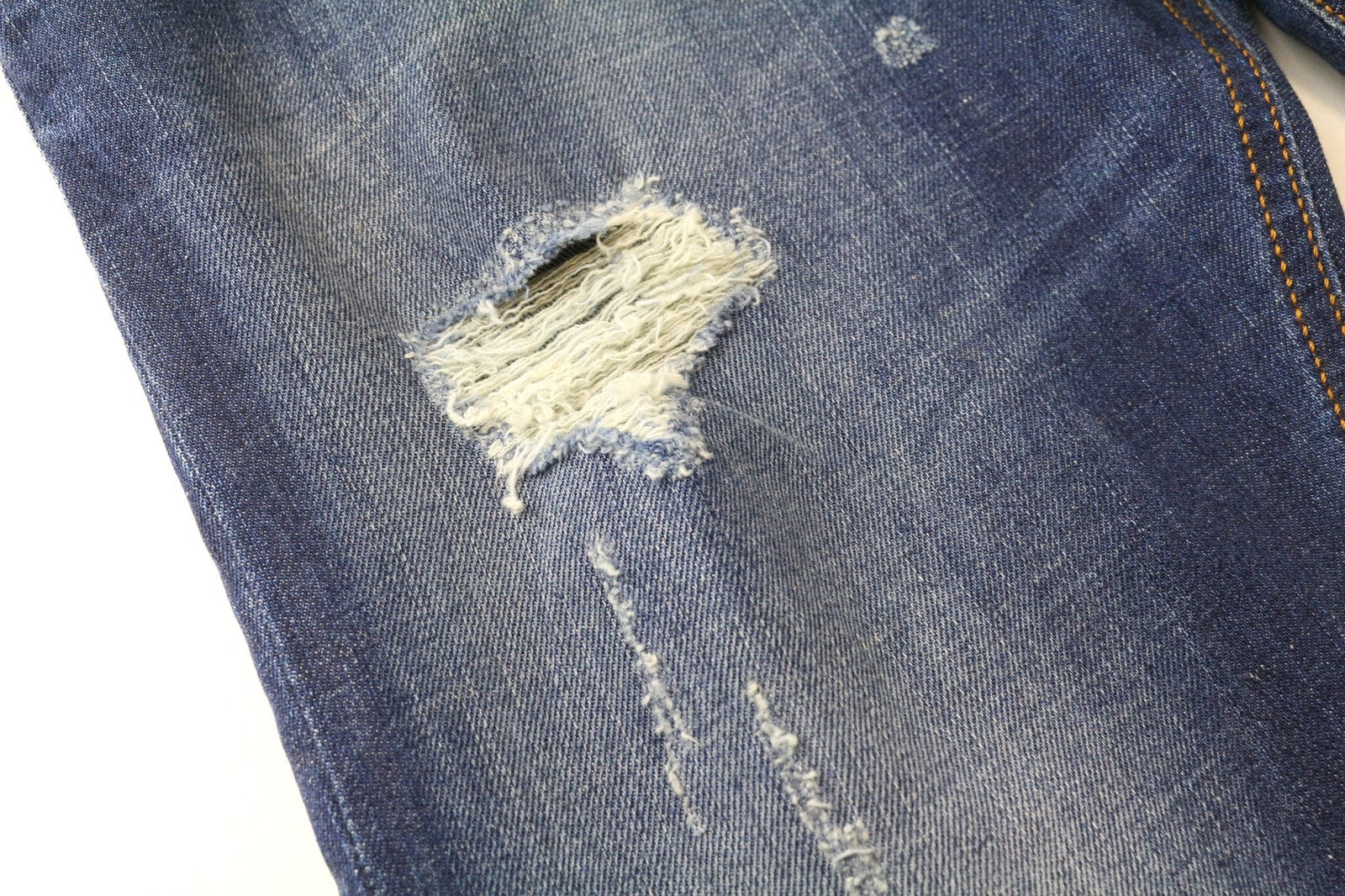 DIESEL Tepphar 084TX Men's Jeans W28/L32 Blue Slim Carrot Stretch Cotton Ripped