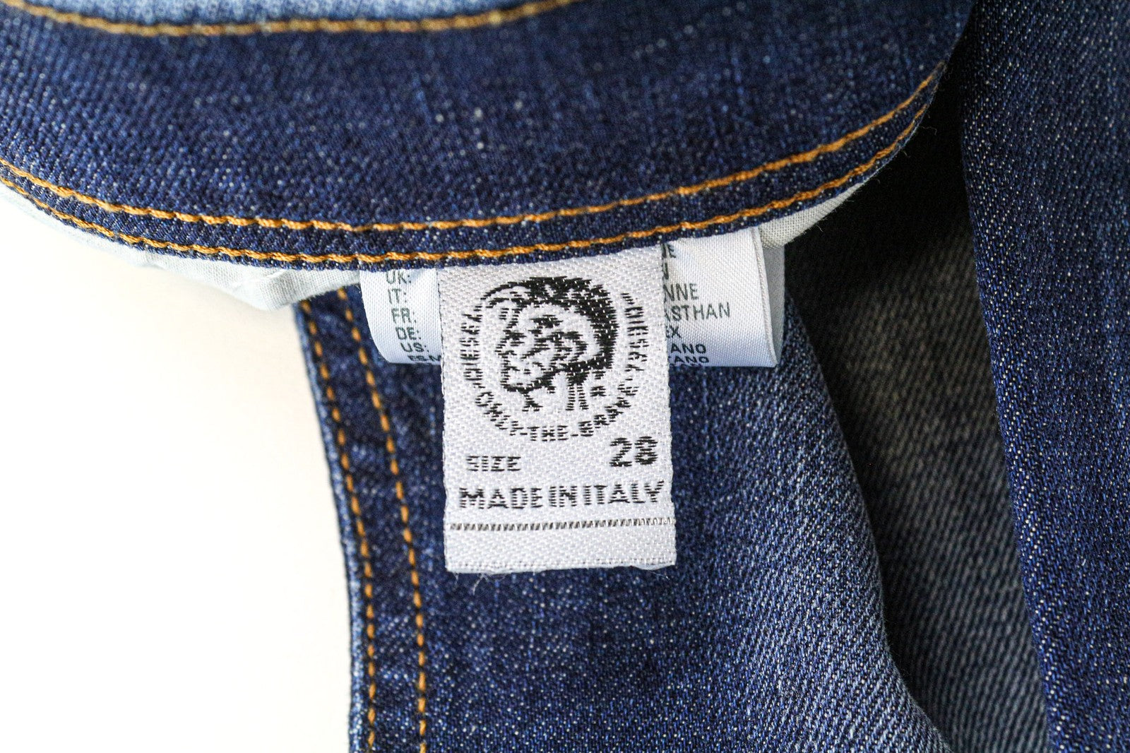 DIESEL Tepphar 084TX Men's Jeans W28/L32 Blue Slim Carrot Stretch Cotton Ripped