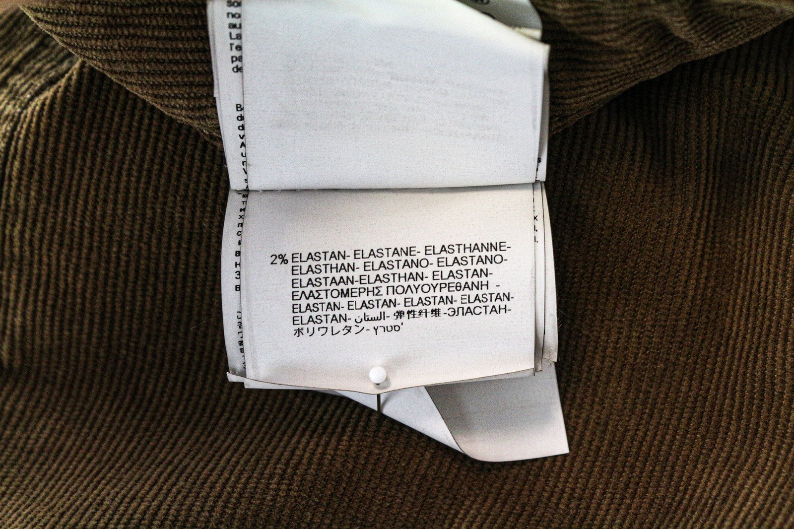 REPLAY Anbass Men's Corduroy Trousers W31/L34 Slim Fit Brown Stretch Cotton