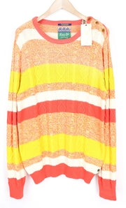 SCOTCH &amp; SODA Ams Couture vyriškas megztinis L oranžinis medvilninis megztinis ilgomis rankovėmis 