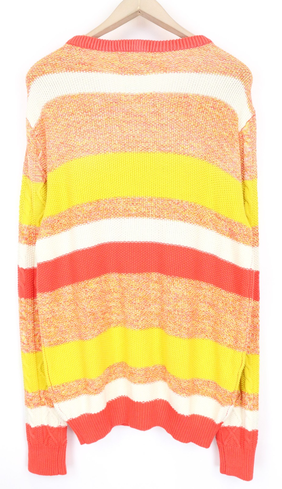 SCOTCH &amp; SODA Ams Couture vyriškas megztinis L oranžinis medvilninis megztinis ilgomis rankovėmis 