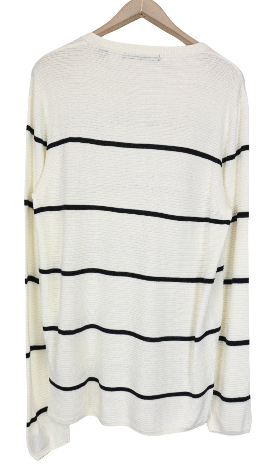 SCOTCH &amp; SODA Ams Couture vyriškas džemperis L dydžio, balkšvas, dryžuotas, medvilninis 