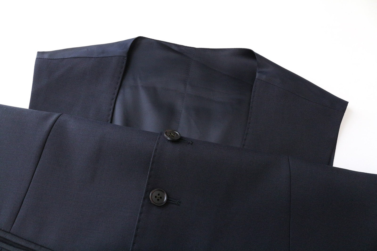 SUITSUPPLY Ferrara vyriška liemenė UK36R tamsiai mėlyna, su vilnoniu pamušalu, vienaeilė 