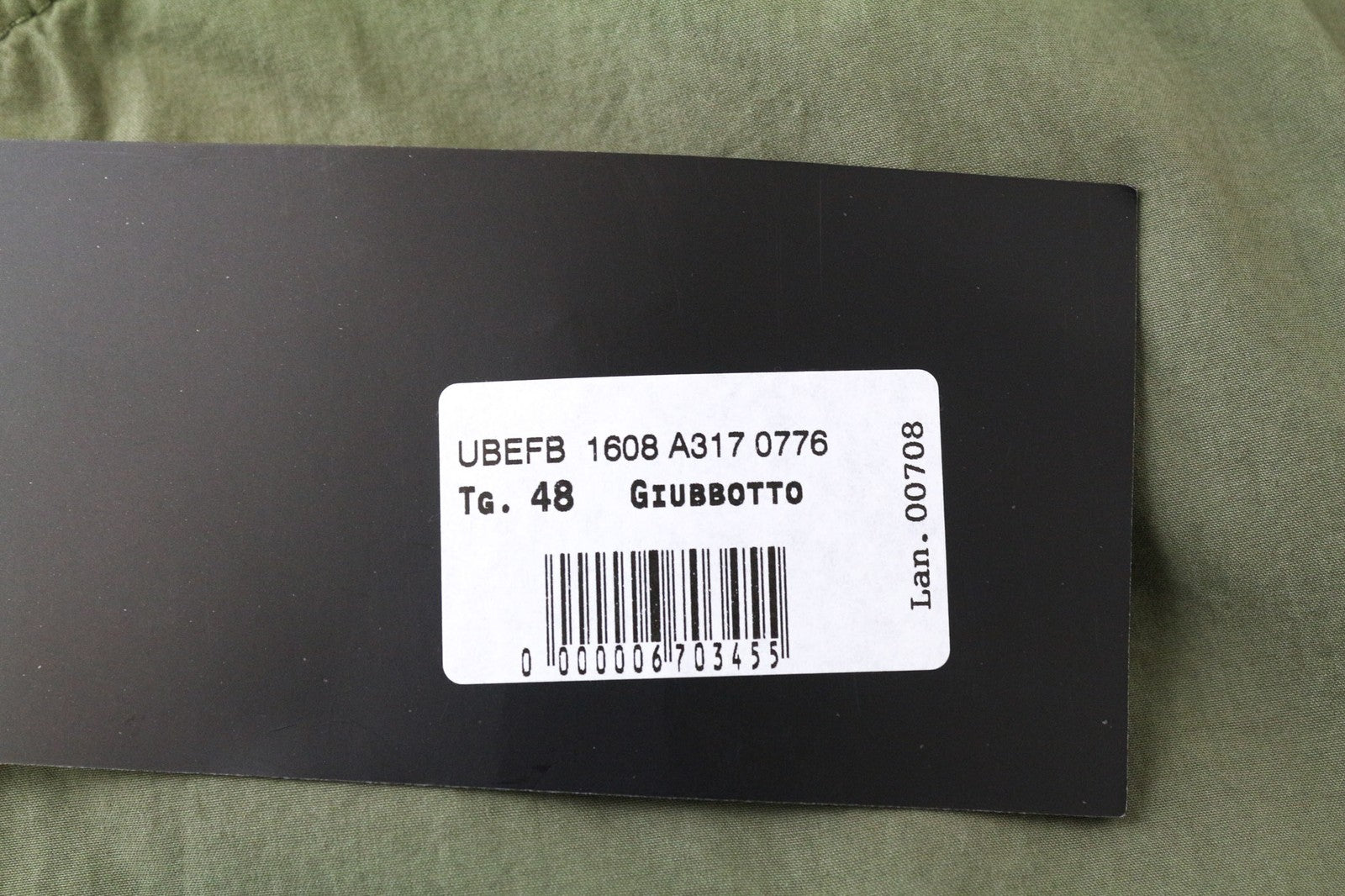 RICHMOND vyriška striukė IT48 alyvuogių žalia grynos medvilnės bomber stiliaus dizainerio lopais 