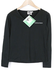 TUCANO URBANO T-TU moteriški marškinėliai M, juodi, su atšvaitu, V formos iškirpte, paspirtukui 