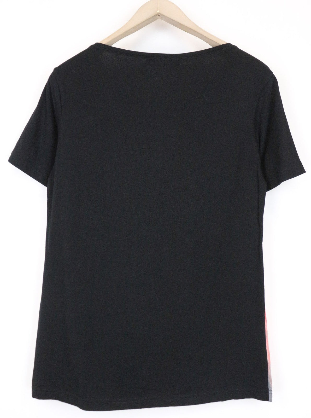 VKING Rose Men's T-Shirt S Black Jersey Floral Cotton Blend Graphic Pattern