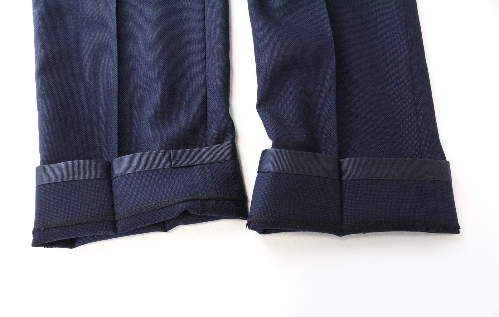 SUITSUPPLY Brescia Men's Trousers UK38S Navy Wool Stretch Slim Pleated Lined