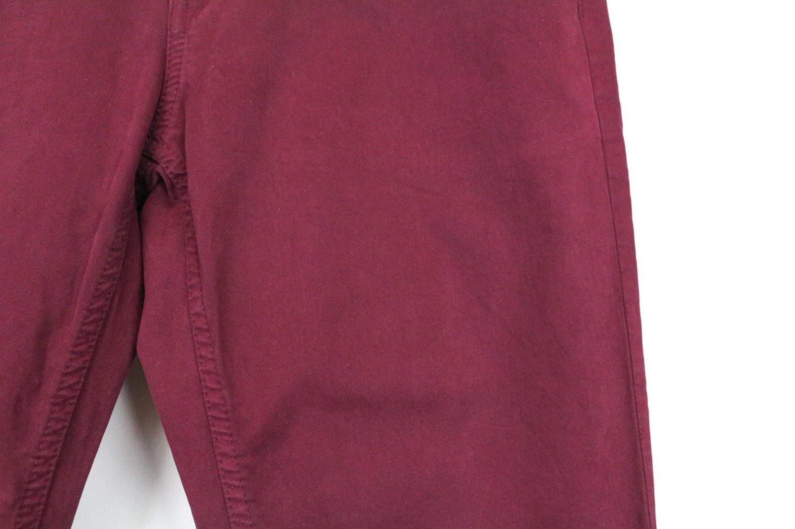 RICHMOND Punk moteriškos kelnės 28 violetinės, plonos, tamprios, medvilninės, plokščio priekio, laisvalaikio stiliaus 