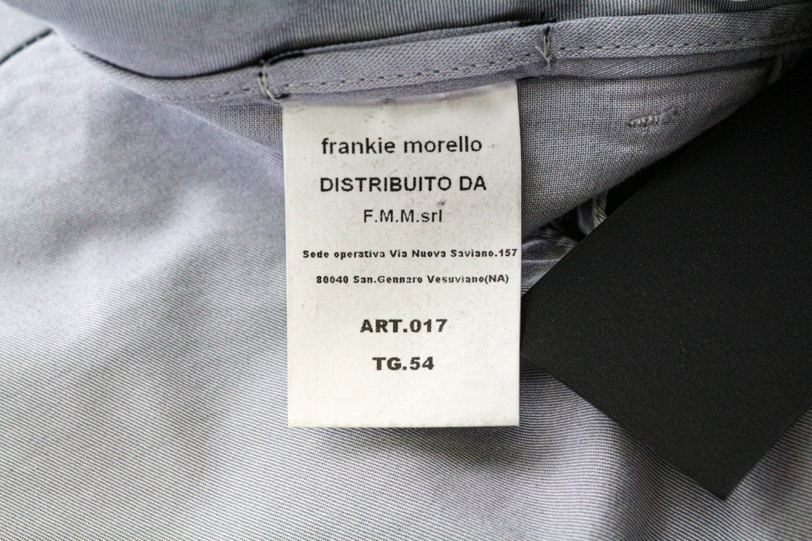 FRANKIE MORELLO Grigio Chiaro Men's Trousers 54 Light Grey Stretch Cotton Casual