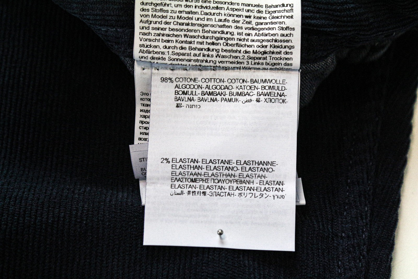 REPLAY Grover vyriškos kelnės W30/L34 tiesaus kirpimo mėlynos velveto medvilnės tamprės