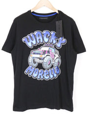 FRANKIE MORELLO George Men's Tee L Black Logo Short Sleeve Cotton Top