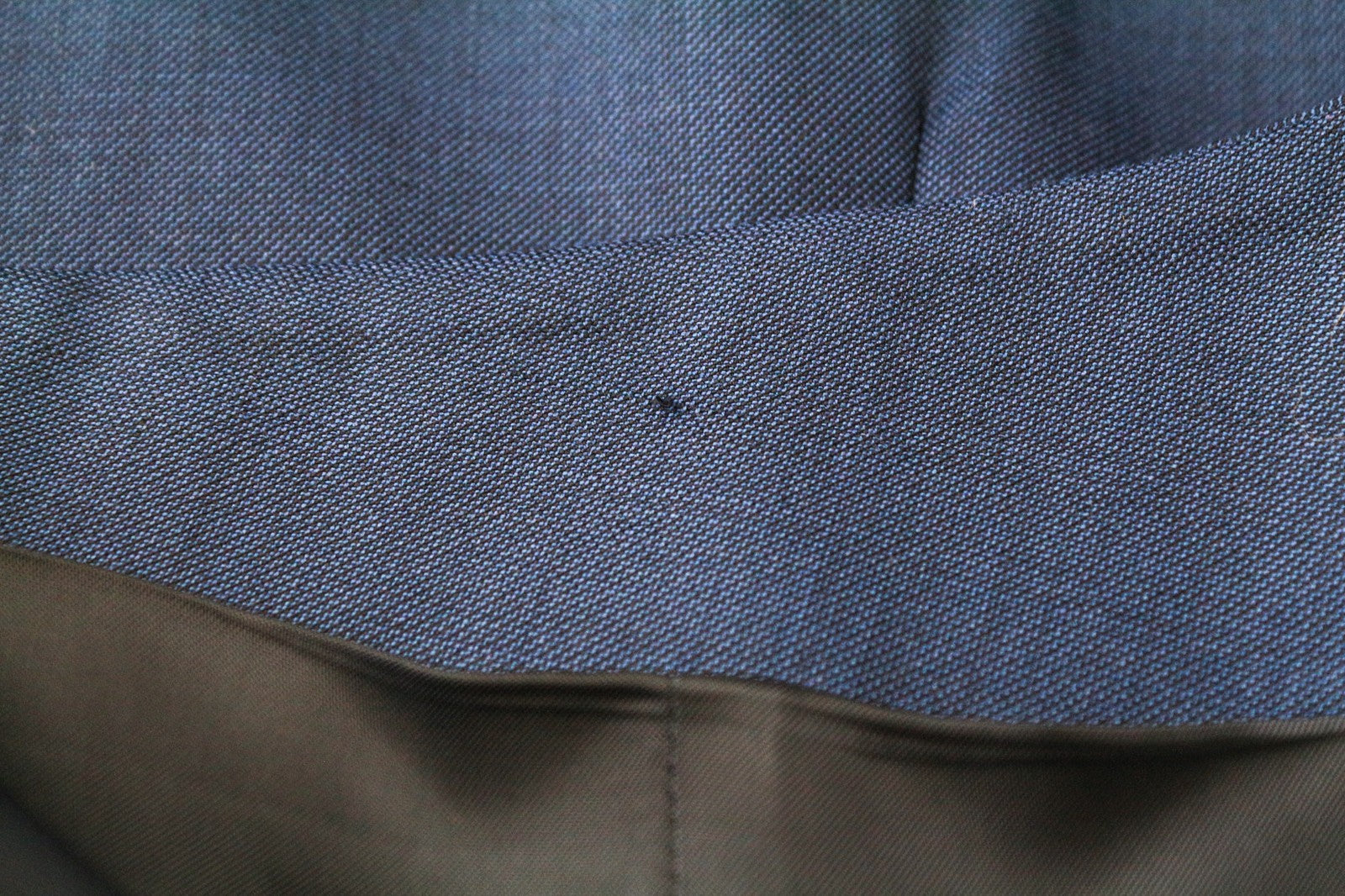 SUITSUPPLY vyriška liemenė UK36R mėlyna vilnonė vieneilė pamušalu 