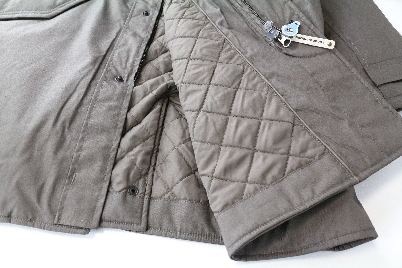 TUCANO URBANO Robin vyriškas paltas L rudas motociklų lietpaltis su medvilniniu terminiu pamušalu 