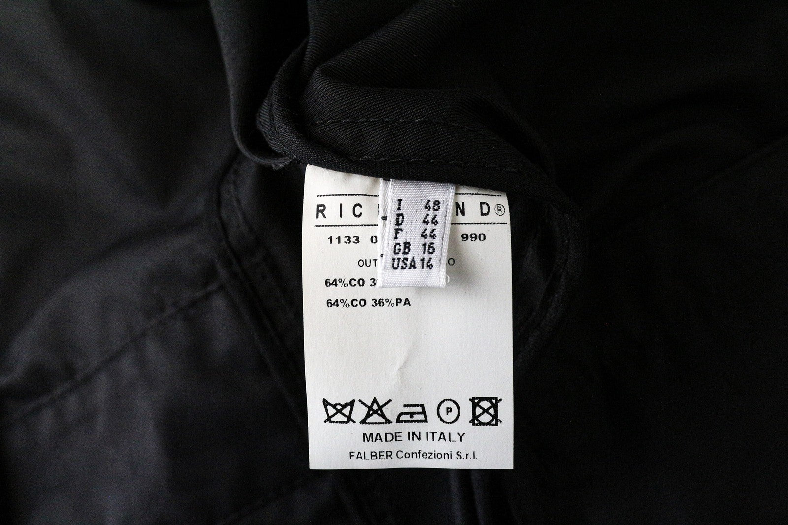 RICHMOND vyriška striukė, UK16, tamsiai mėlyna, lengva, užtrauktuku užsegama medvilnės mišinio viršutinių drabužių dalis 