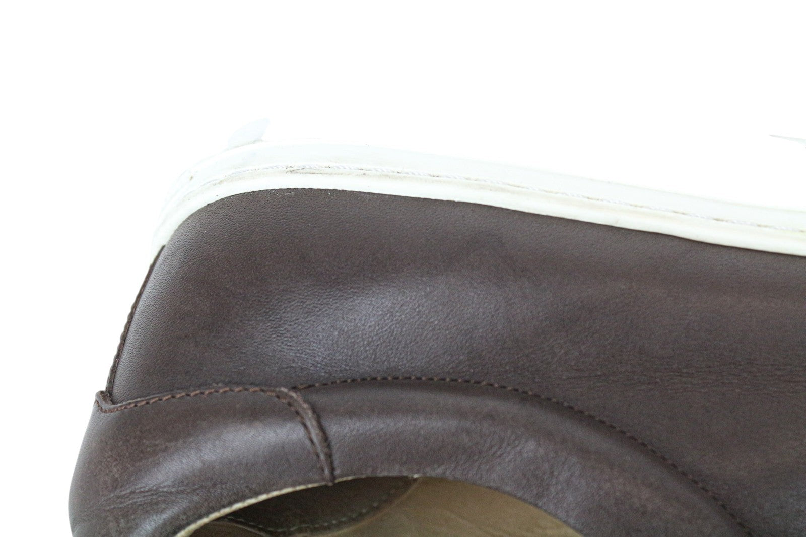 SUITSUPPLY Men Trainers EU43 Brown Genuine Leather Laced Casual Low Sneakers