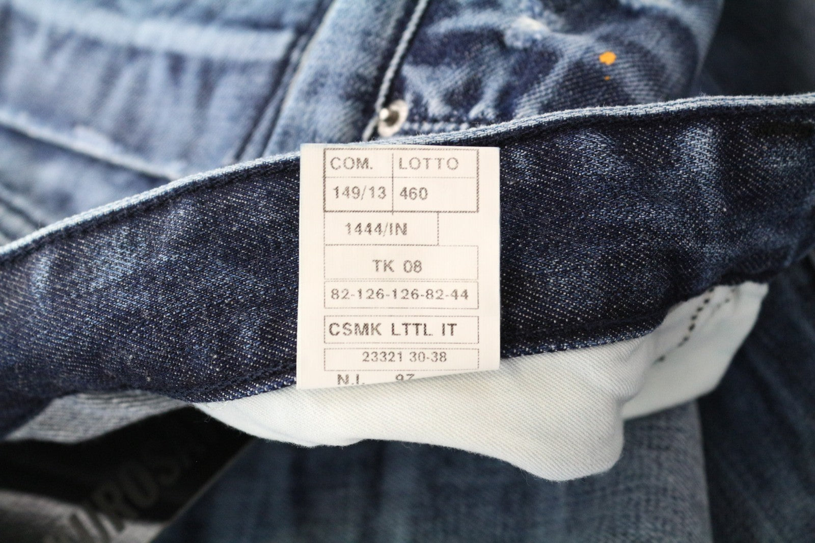 TAKESHY KUROSAWA TK 08 Men Jeans W32 Non-Stretch Button-Fly Classic Blue Slim
