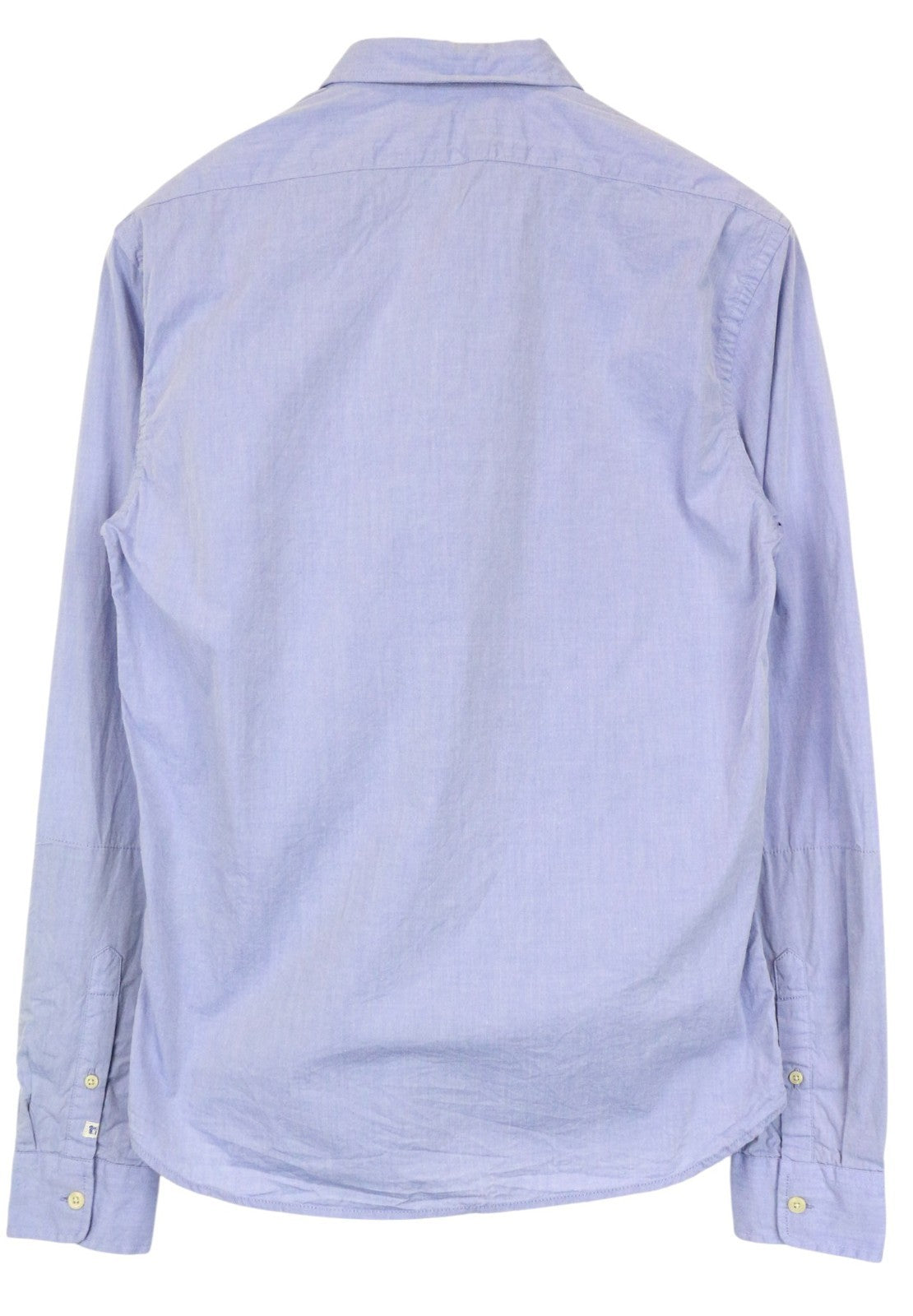 SCOTCH & SODA Ams Couture Men Shirt S Blue Pure Cotton Long Sleeve Button-Up