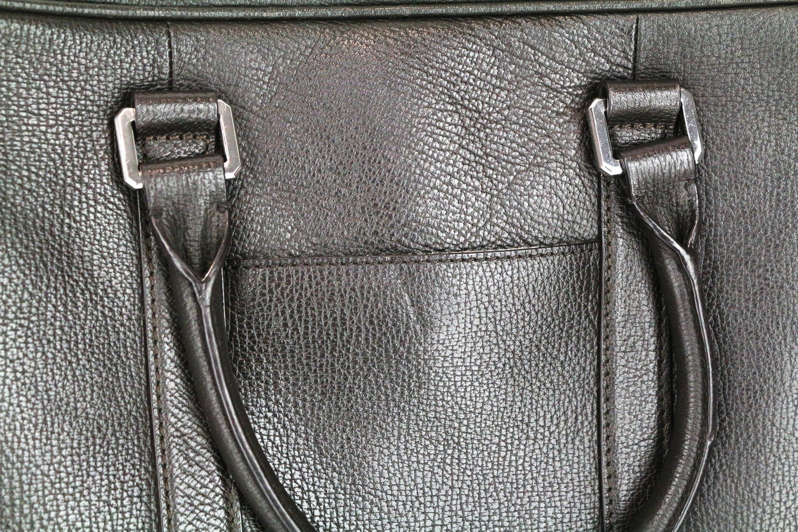 SUITSUPPLY Men Bag OS Brown Genuine Calf Leather Computer Case Office