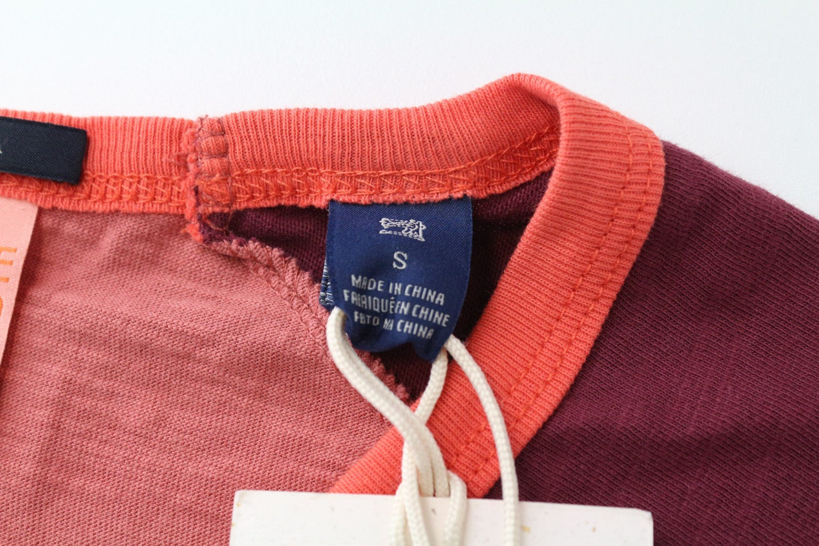 SCOTCH & SODA Men T-Shirt S Red Melange 3/4 Sleeve Crew Graphic Jersey