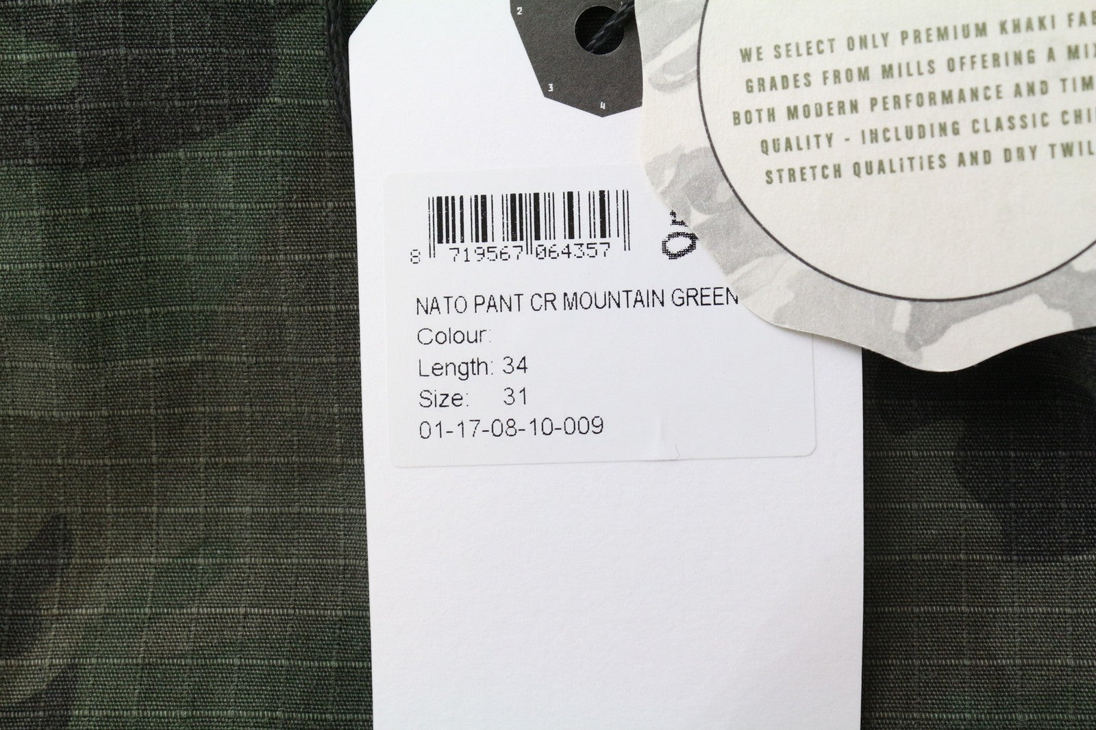 DENHAM Nato vyriškos kargo stiliaus W31/L34 maskuojančios medvilninės žalios kelnės karinio stiliaus 